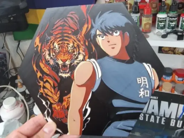 HueForge model: Captain Tsubasa Hueforge - Kojiro Hyuga by Dakiren