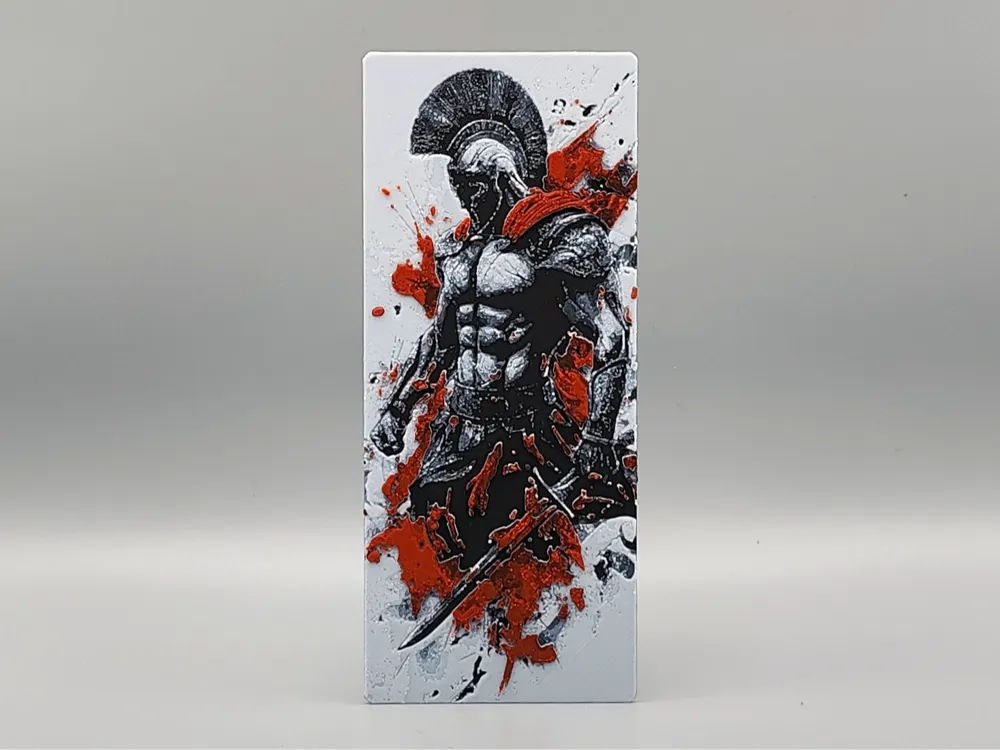 Blood of Sparta Bookmark by Sarge HueForge model: Blood of Sparta Bookmark by Sarge