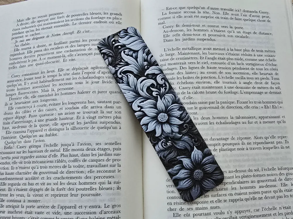 Bookmark Flowers by Kactus Fpv HueForge model: Bookmark Flowers by Kactus Fpv