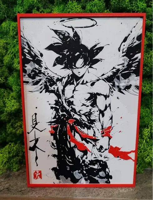 HueForge model: Goku Angel by Garuda3D