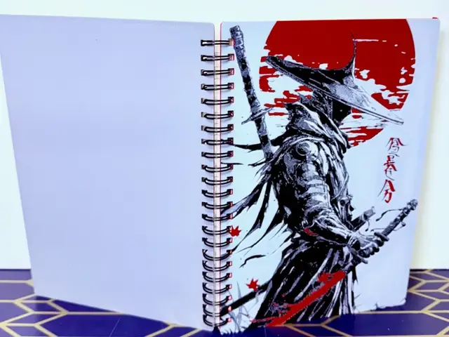 HueForge model: Samurai Spirit Hueforge Notebook by Layered Visions