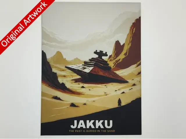 HueForge model: Jakku travel poster - hueforge by Altf4-Formation