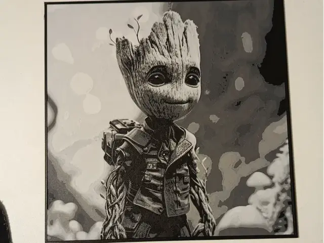 HueForge model: Gurdains of the Galaxy Groot Hueforge by 3DNesy