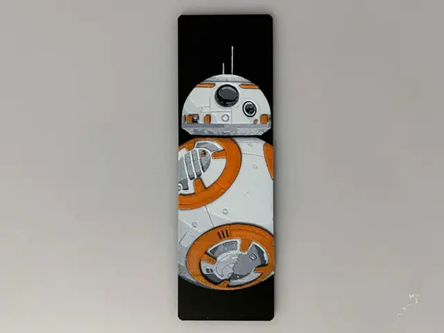 HueForge model: BB8 (Star Wars) New and Clean - Bookmark by 3djd