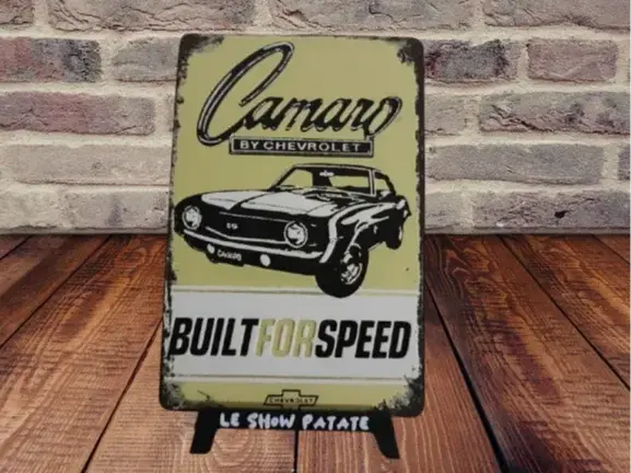 HueForge model: Plaque Vintage Camaro hueforge by leshowpatate