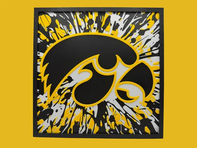 HueForge model: Iowa Hawkeyes by Canadian Gamer