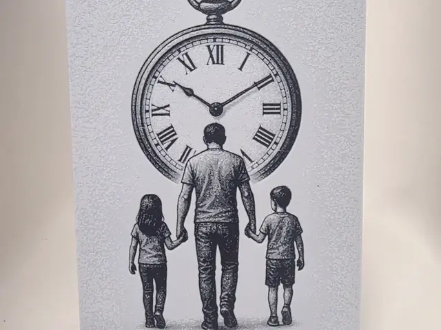 HueForge model: Dad And Kids Hueforge by Morganja