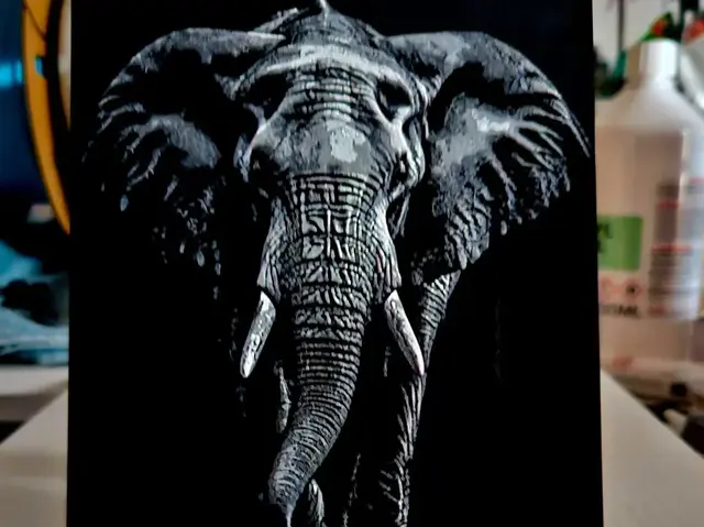 HueForge model: Elephant by Mano's 3d_Art