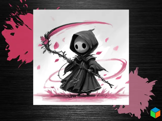 HueForge model: 🌸💀 New Exclusive Drop — The Bloom Reaper 💀🌸 by 3D Prints By Vic
