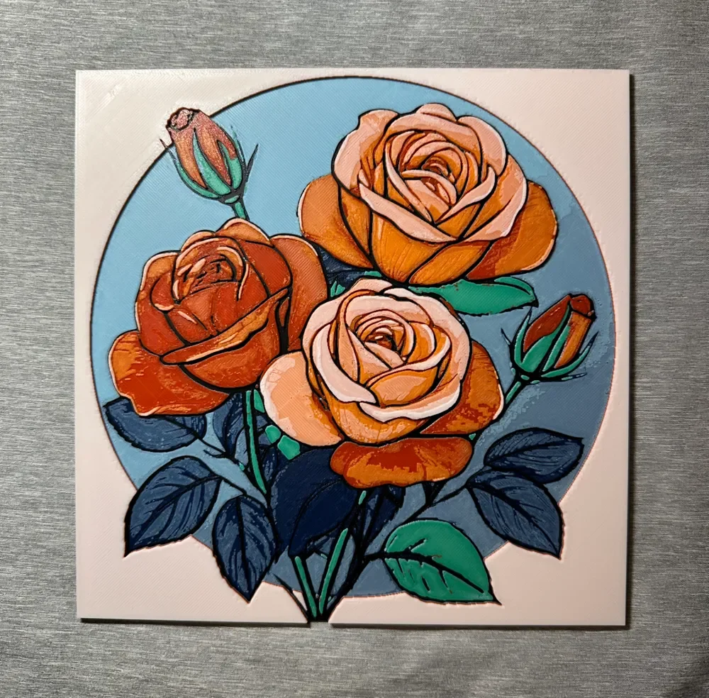 Roses Hueforge by Hey Ben HueForge model: Roses Hueforge by Hey Ben