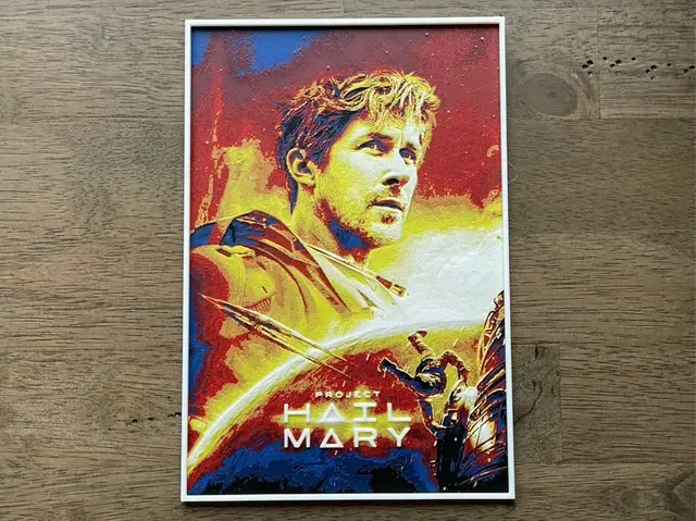 HueForge model: Project Hail Mary (2026) Hueforge Movie Poster by NiiON