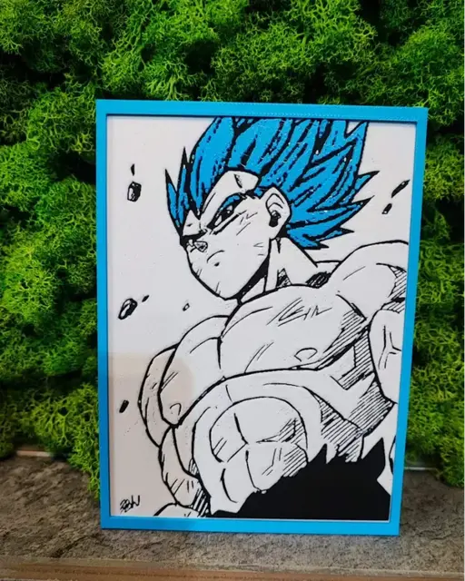 HueForge model: Vegeta Blue by Garuda3D