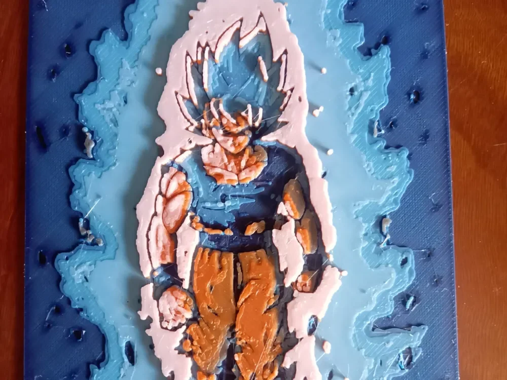 Hueforge Goku_03 by 3Dprintsbar HueForge model: Hueforge Goku_03 by 3Dprintsbar