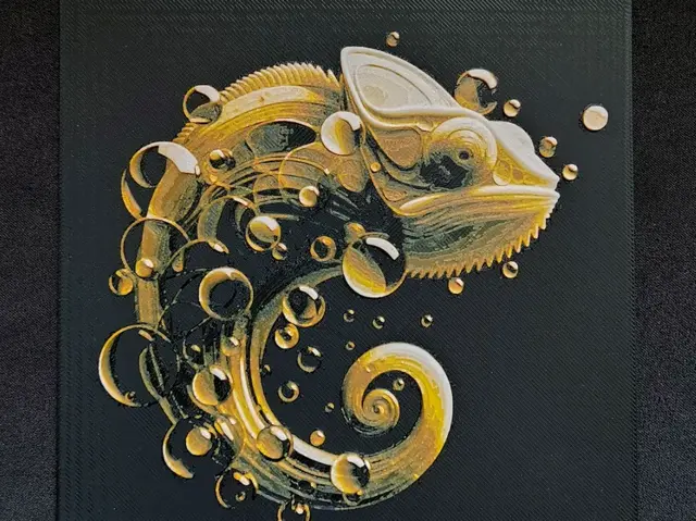 HueForge model: Chameleon [fantasy] HueForge by fD.667