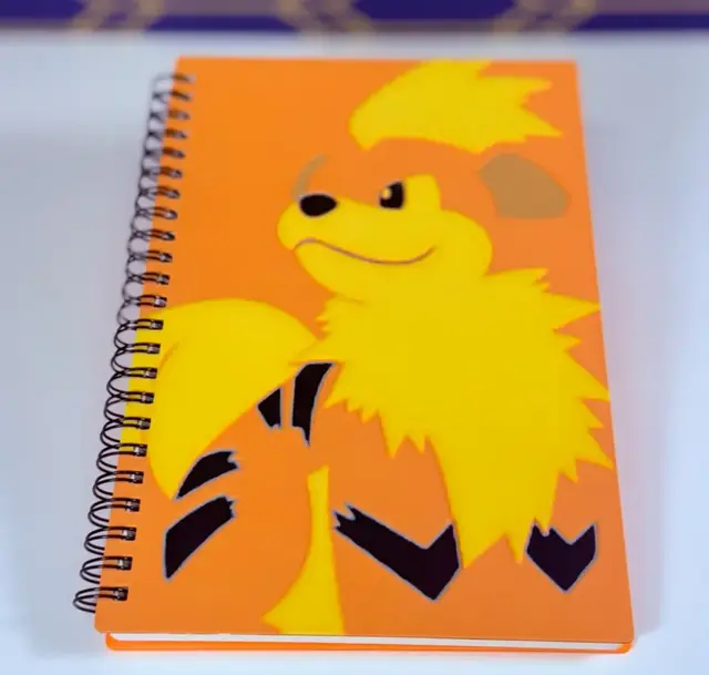Growlithe Pokemon Notebook Cover