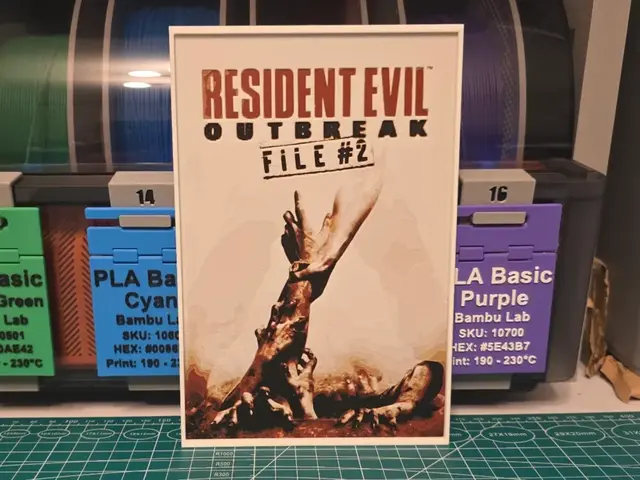 HueForge model: Resident Evil Outbreak: File #2 - Hueforge Art by Lumpy3D