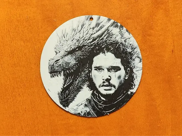 HueForge model: Jon Snow Christmas Decoration Game of Thrones by Sarge