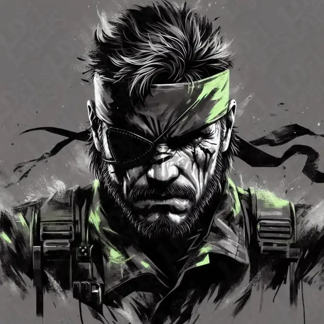 HueForge model: Solid Snake (Metal Gear Solid) Hueforge by LoFi Layers