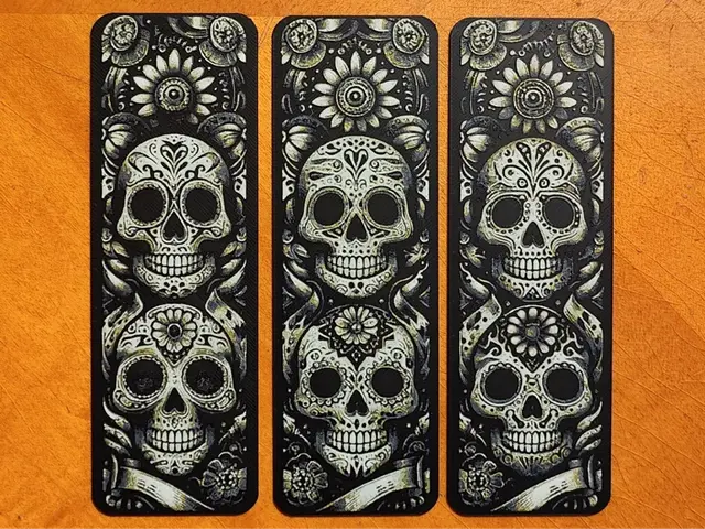 HueForge model: Mexican Day of the Dead Bookmark Set - Sugar Skull by Sarge