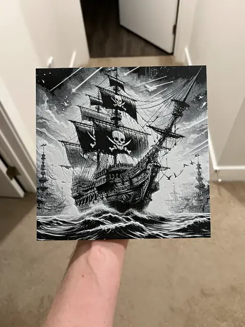 HueForge model: Pirate Ship Art Hueforge by RP47 Designs