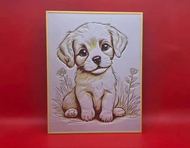 HueForge model: Cute Puppy Dog - HueForge by keko