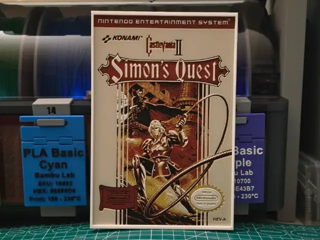 HueForge model: Castlevania II Simon's Quest Poster - Hueforge Art by Lumpy3D