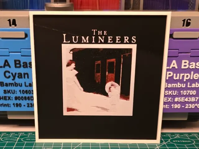 HueForge model: The Lumineers "The Lumineers" Album - Hueforge Art by Lumpy3D
