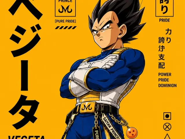 HueForge model: Vegeta  – Dragon Ball  Edition (manga style) by Hueforge Maker