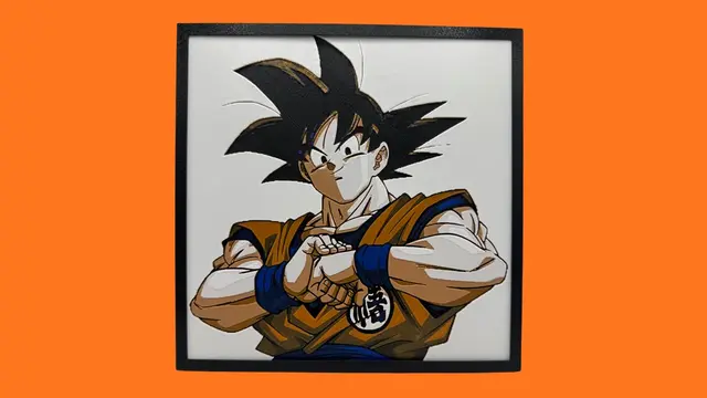 HueForge model: Goku - Dragon Ball Z - Hueforge by Canadian Gamer