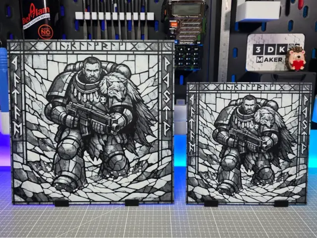 HueForge model: Space Wolves - Hueforge - 3 Colors by Montoya Maker