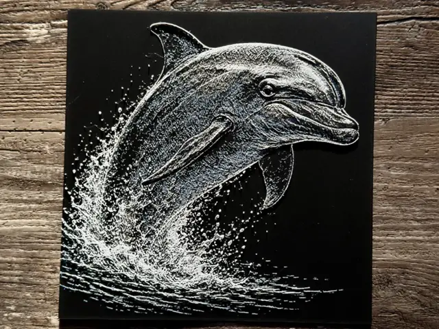 HueForge model: Dolphin Wildlife Series by novy