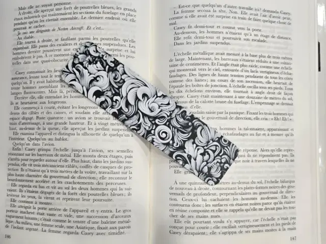 HueForge model: Bookmark Smoke  Only Black & White by Kactus Fpv