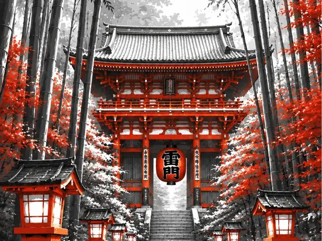 bamboo forest shrine