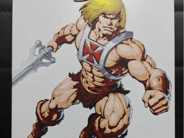 HueForge model: He-Man by TheHueforgeLady