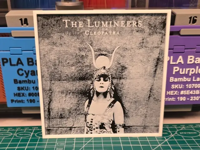 HueForge model: The Lumineers "Cleopatra" Album - Hueforge Art by Lumpy3D