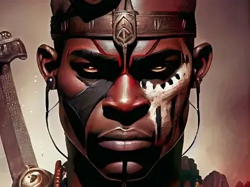 HueForge model: African Warrior/ King  Hueforge Art by 3D Gallery Realm