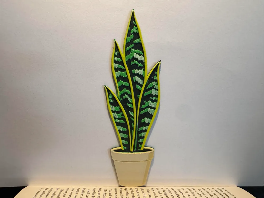 Snake Plant - Bookmark by LuCasper HueForge model: Snake Plant - Bookmark by LuCasper
