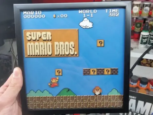 HueForge model: Relief Box Super Mario Bros - NES by Dakiren