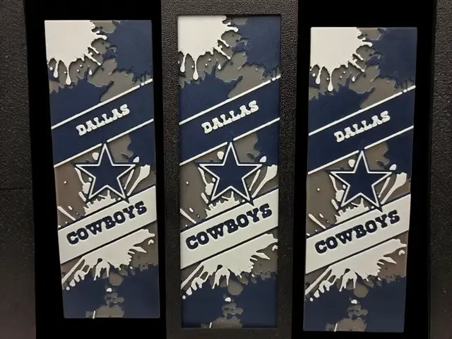 HueForge model: Dallas Cowboys 50mm z 150mm bookmark by MythicHue's