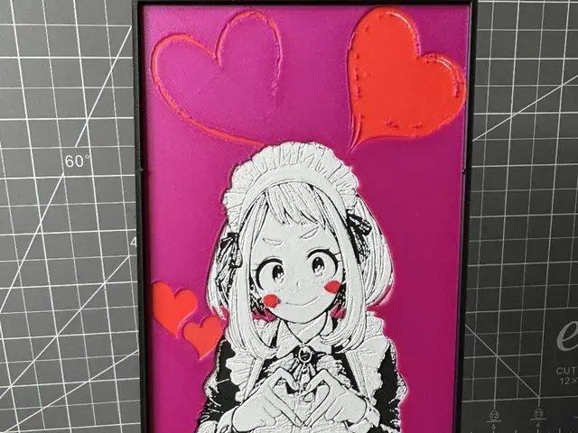 HueForge model: Hueforge of Ochaco from My Hero Academia by SBC Creations