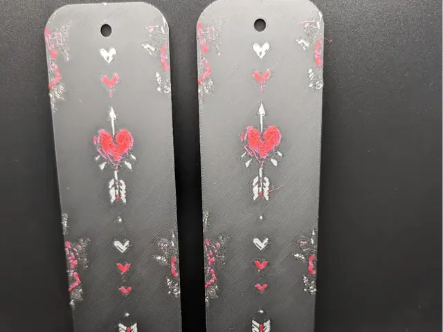 HueForge model: Pierced By Love Bookmarks by the_bearded_jedi