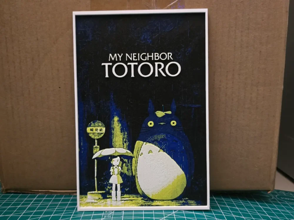 My Neighbor Totoro Poster V2 - Hueforge Art by Lumpy3D HueForge model: My Neighbor Totoro Poster V2 - Hueforge Art by Lumpy3D