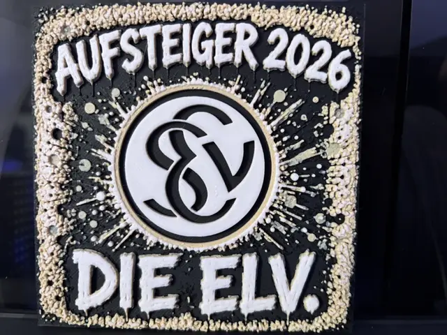 HueForge model: SV Elversberg Promoted 2026 Graffiti Hueforge by Reeftank&more