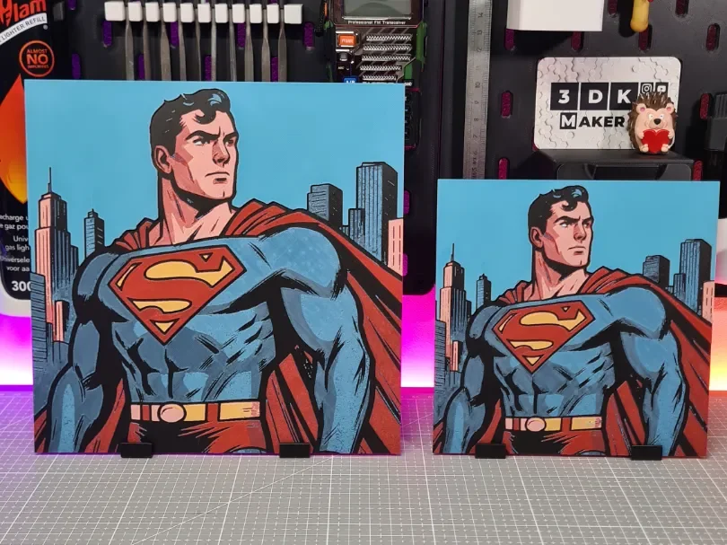 Superman Comics – Hueforge – 6 Colors by Montoya Maker HueForge model: Superman Comics – Hueforge – 6 Colors by Montoya Maker