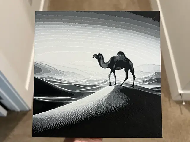 HueForge model: Camel Hueforge Art by RP47 Designs