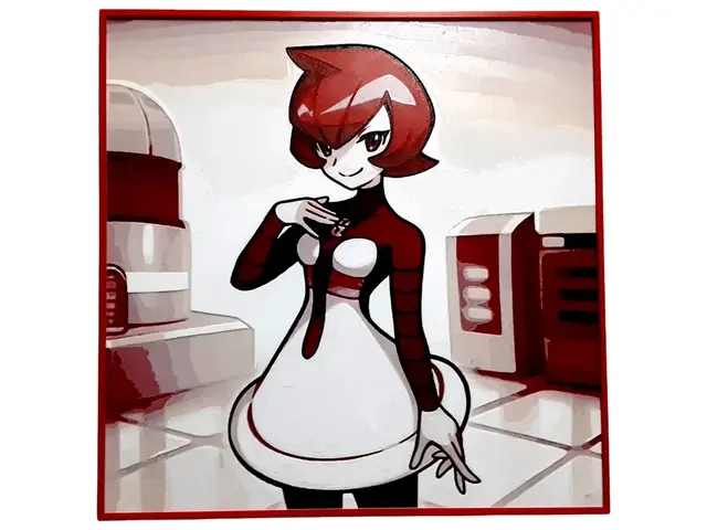 HueForge model: Mars Team Galactic Pokemon Hueforge Red Villain by Elsie Moonshadow