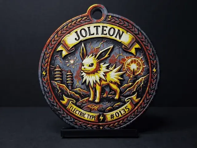 HueForge model: Jolteon #0135 - Pokemon Ornament by LED