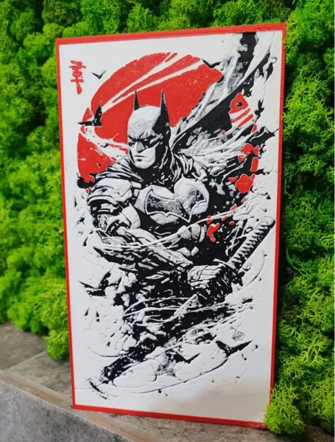 HueForge model: samurai bat by Garuda3D
