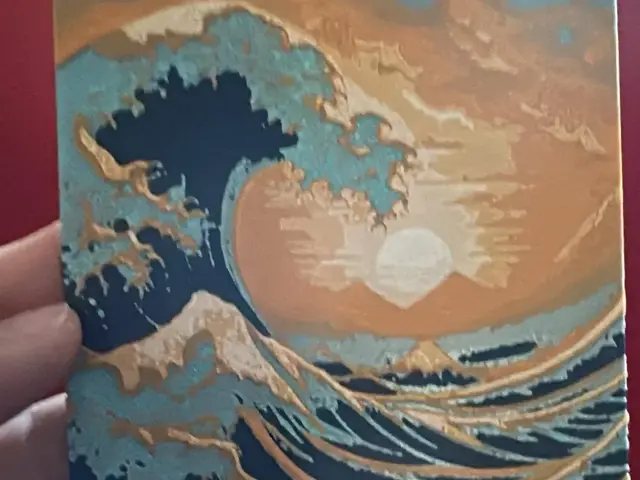 HueForge model: Great Waves of Kanagawa - sun by Cré'Art 3D