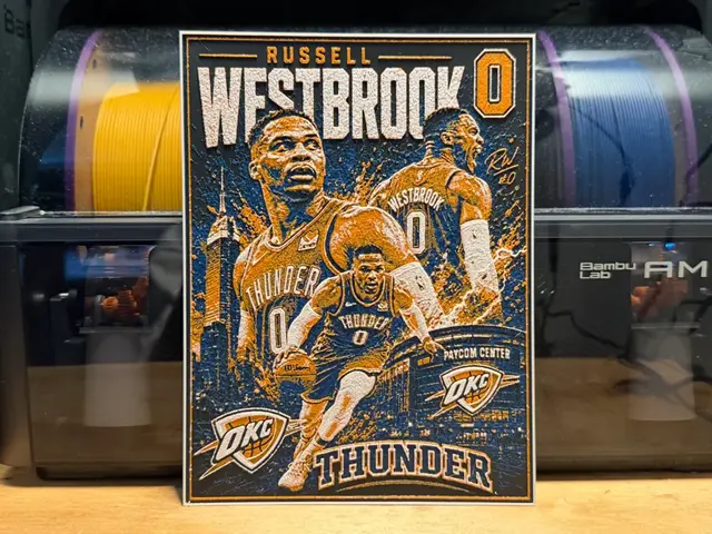 HueForge model: Russell Westbrook Poster HueForge by liv_3d